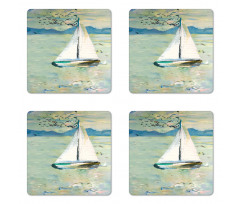 Monet Sailing Boat Coaster Set Of Four