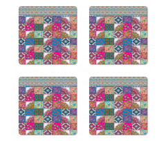 Middle Eastern Paisleys Coaster Set Of Four