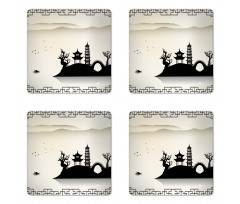 Modern Scenery Coaster Set Of Four