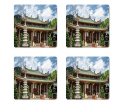 Putuo Building Photo Asia Coaster Set Of Four