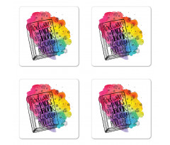 Words Between Pages Vivid Coaster Set Of Four