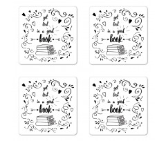 Get Lost in a Book Coaster Set Of Four