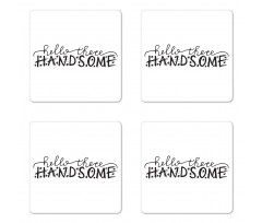 Baby Boys Birthday Text Coaster Set Of Four