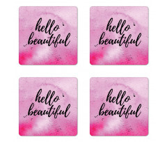 Feminine Romantic Coaster Set Of Four