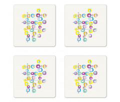 Cool and Crazy Art Coaster Set Of Four