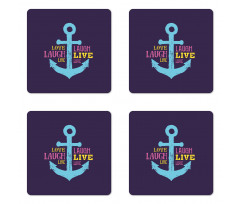 Nautical Anchor Coaster Set Of Four