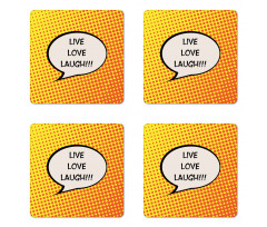 Speech Bubble Coaster Set Of Four