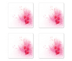 Floral Arrangement Romance Coaster Set Of Four