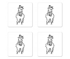South American Animal Coaster Set Of Four