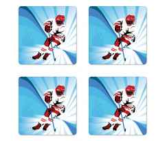 Player Strong Shot Goal Coaster Set Of Four