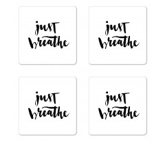 Modern Lettering Coaster Set Of Four