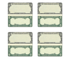 Dollar Buck Coaster Set Of Four