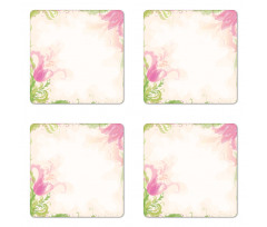 Pastel Tulips Coaster Set Of Four