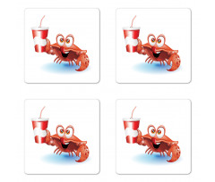 Thirsty Marine Animal Coaster Set Of Four