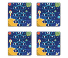 Hopscotch Game Coaster Set Of Four