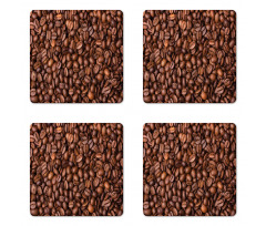 Roasted Coffee Grains Coaster Set Of Four