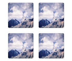 Craggy Peaks Mountains Coaster Set Of Four