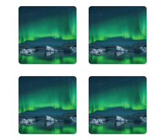 Snowy Hills of Arctic Coaster Set Of Four