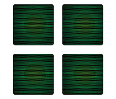 Grid Tile Polygons Coaster Set Of Four