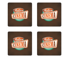 Retro Cinema Coaster Set Of Four