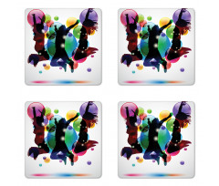 Happy People Bubbles Coaster Set Of Four