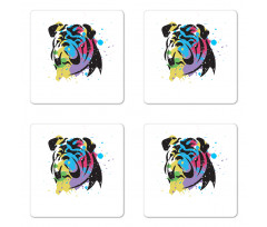 Dog Portrait Coaster Set Of Four