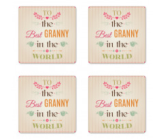 Ornamental Pattern Coaster Set Of Four