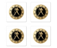 Horoscope Signs Coaster Set Of Four