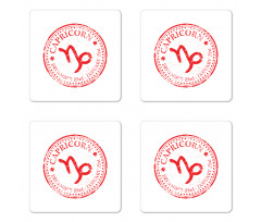 Horoscope Sign Coaster Set Of Four