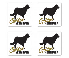 Dog Silhouette Coaster Set Of Four