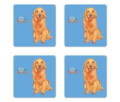 I Love My Dog Coaster Set Of Four