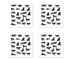 Various Positions Coaster Set Of Four