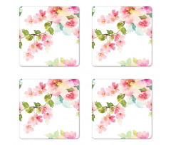 Innocent Delicate Nature Coaster Set Of Four