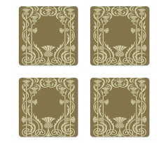 Pineapple Border Coaster Set Of Four