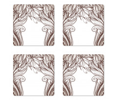 Curving Branches Coaster Set Of Four