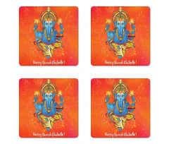 Traditional Elephant Coaster Set Of Four