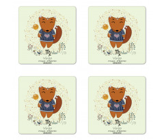 Horoscope Design Coaster Set Of Four