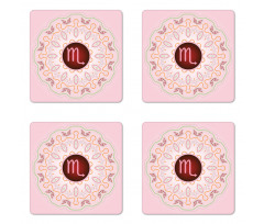 Mandala in Pink Coaster Set Of Four