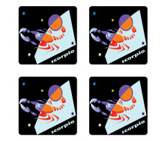 Retro Abstract Coaster Set Of Four