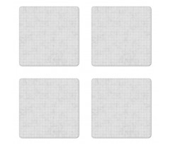 Small Polka Dots Pattern Coaster Set Of Four