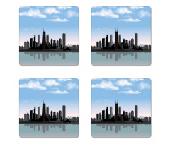 Missisippi River City Coaster Set Of Four