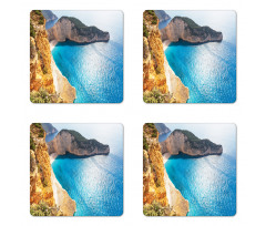 Zakynthos Island Coast Coaster Set Of Four