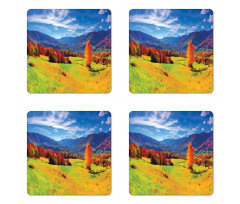 Alpine Mountain Design Coaster Set Of Four