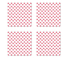 Hearts with Dots Coaster Set Of Four