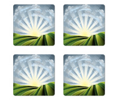 Vintage Pastoral Coaster Set Of Four