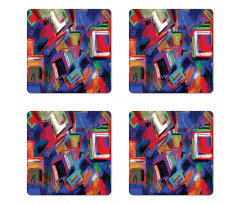 Modern Art Picture Coaster Set Of Four