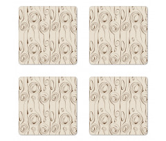 Scribble Spirals Coaster Set Of Four