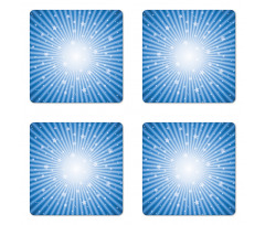 Retro Burst Stars Coaster Set Of Four