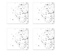 Grey Stars Celebration Coaster Set Of Four