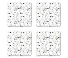 Myth Horse Flying Coaster Set Of Four